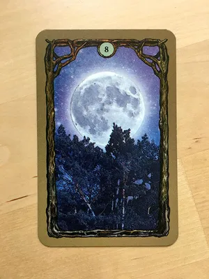 a moon card